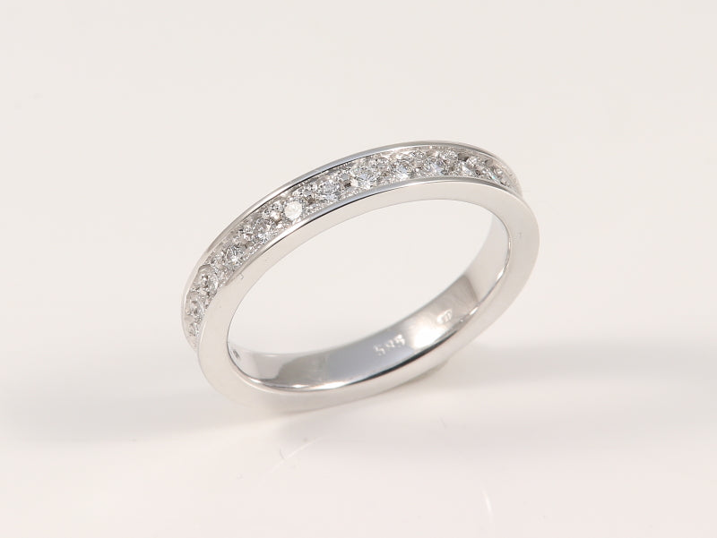 Weissgoldmemoirering aus 585Pd