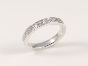 Weissgoldmemoirering aus 585Pd